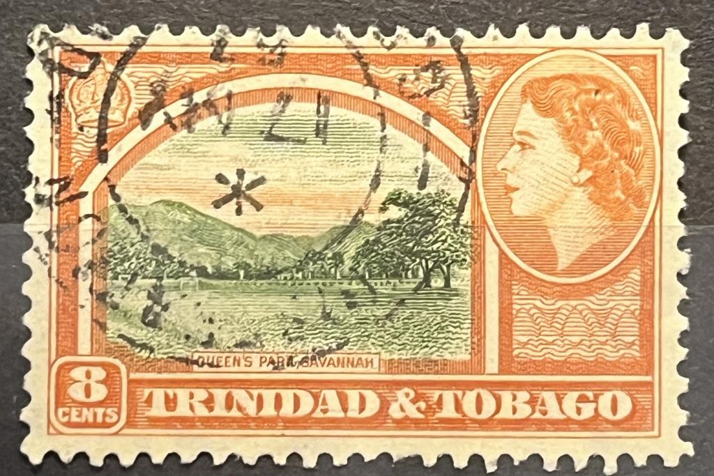 Почтовая марка Тринидад и Тобаго 🇹🇹 (Британская колония) ❗️1953 год❗️