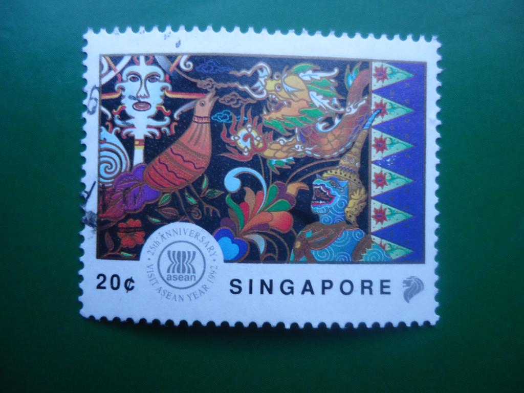 1992 г.  Сингапур  гаш. без клея.