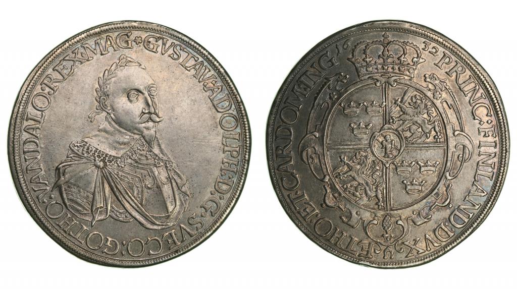 Германия. Аугсбург. Густав Адольф. Талер 1632 года. 267026
