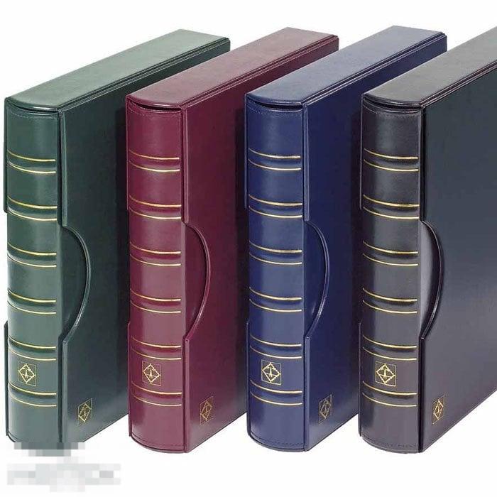 папка-переплет (альбом) GRANDE Classic с защитной кассетой, синяя - Leuchtturm (Германия)