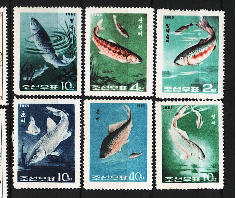 КНДР  1965 г Ми № 621-626 - 14 евро  полная серия