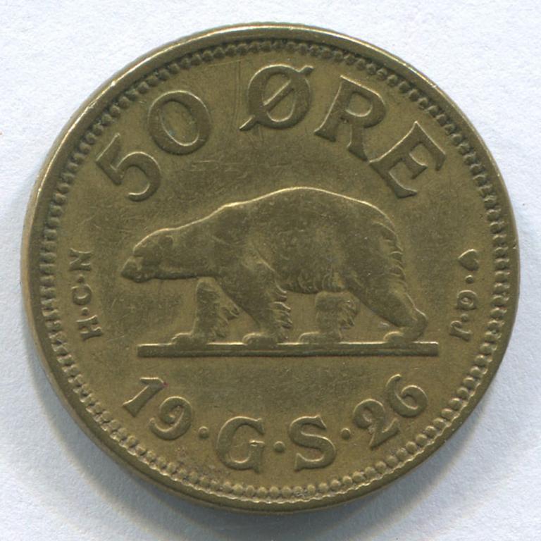 ГРЕНЛАНДИЯ 50 ЭРЕ 1926 VF