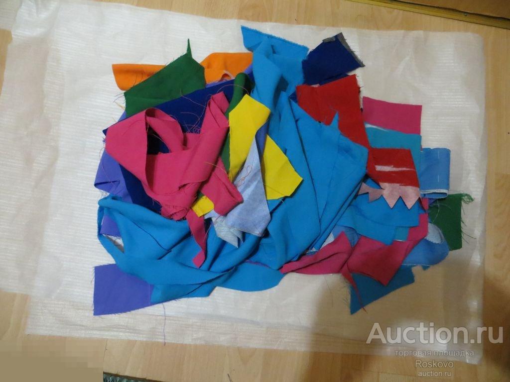 ткань плательная лоскут рукоделие кукла крой новое куча