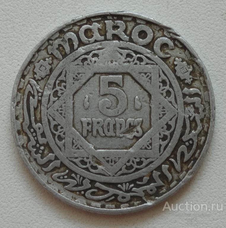 Марокко 5 франков 1951 года.