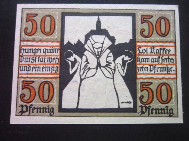 ГЕРМАНИЯ НОТГЕЛЬД  50  ПФЕННИГОВ     NAUMBURG