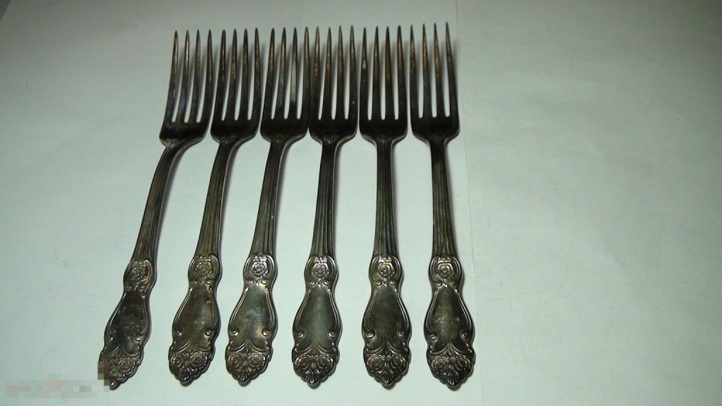 Столовые вилки мельхиор  А14