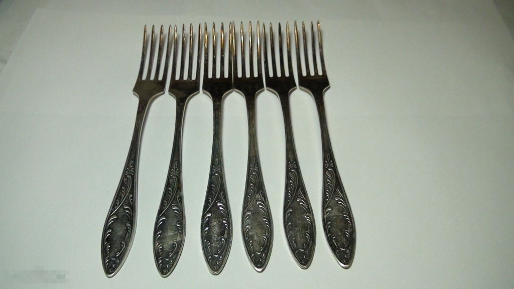 Столовые вилки мельхиор А7
