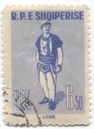 1961 Албания народные костюмы 2м гаш