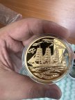 Барк «Седов» 1000 рублей 2001г. золотая монета