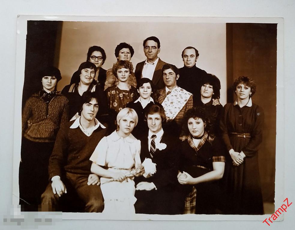 Фотография свадьба жених невеста, свадебное платье фата букет цветы свидетели #162