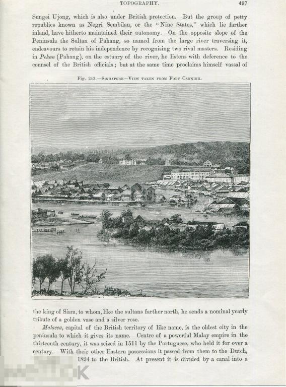 1881 год А Реклю сингапур архитектура