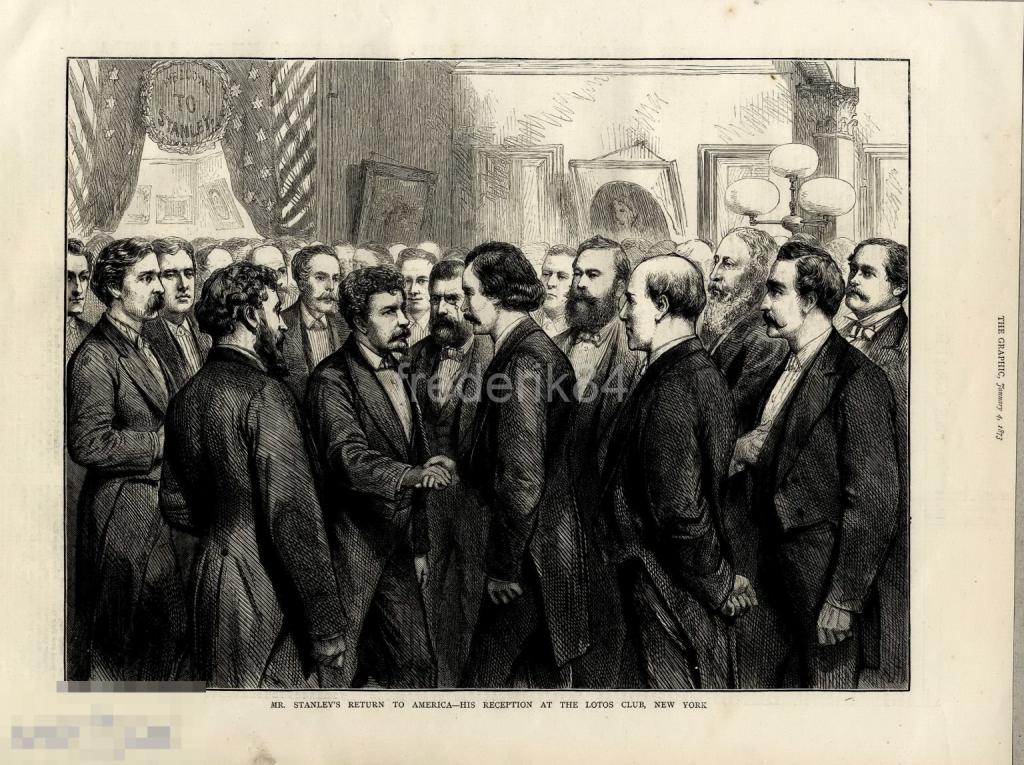 1873 год 1 Графика сша Генри Мортон Стэнли путешественник