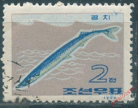 L55 КНДР (СЕВЕРНАЯ КОРЕЯ) 1966 695 Рыбы Восточного озера. Фауна
