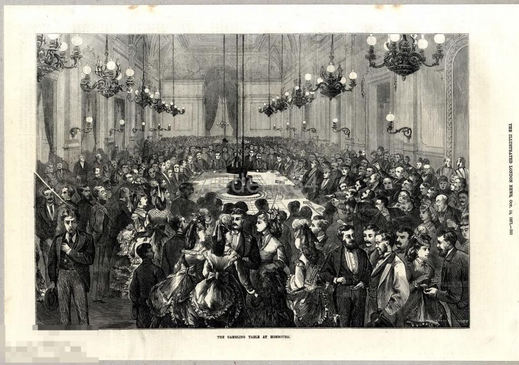 1871 год 2 LNews Игорный стол в Хомбурге казино рулетка мода костюм