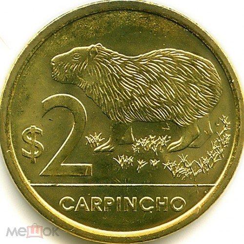 Уругвай - 2 Песо 2011 UNC Мешок