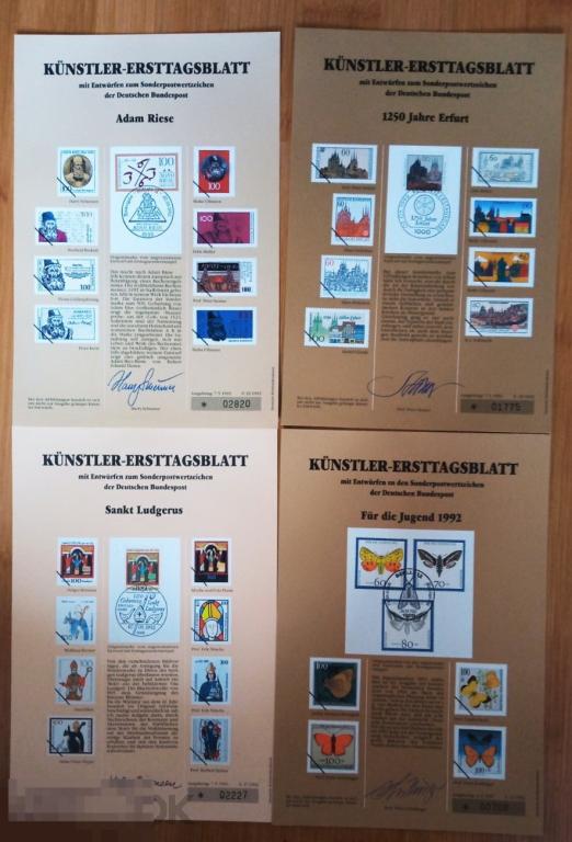 ETB ЕТБ Берлин Германия 1990-1999 первого дня гашения