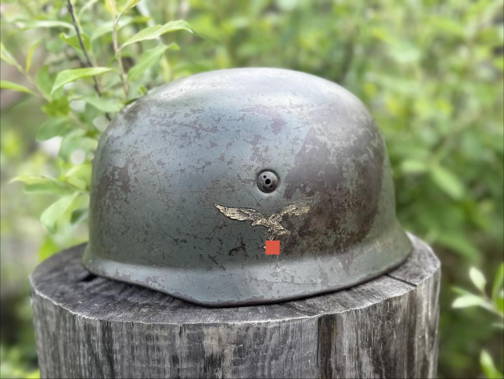 М38 DD Fallschirmjäger. Шлем десантника люфтваффе , оригинальный и не копаный