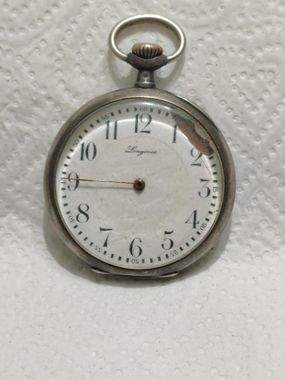 Карманные часы. LONGINES. Серебро 800 пробы