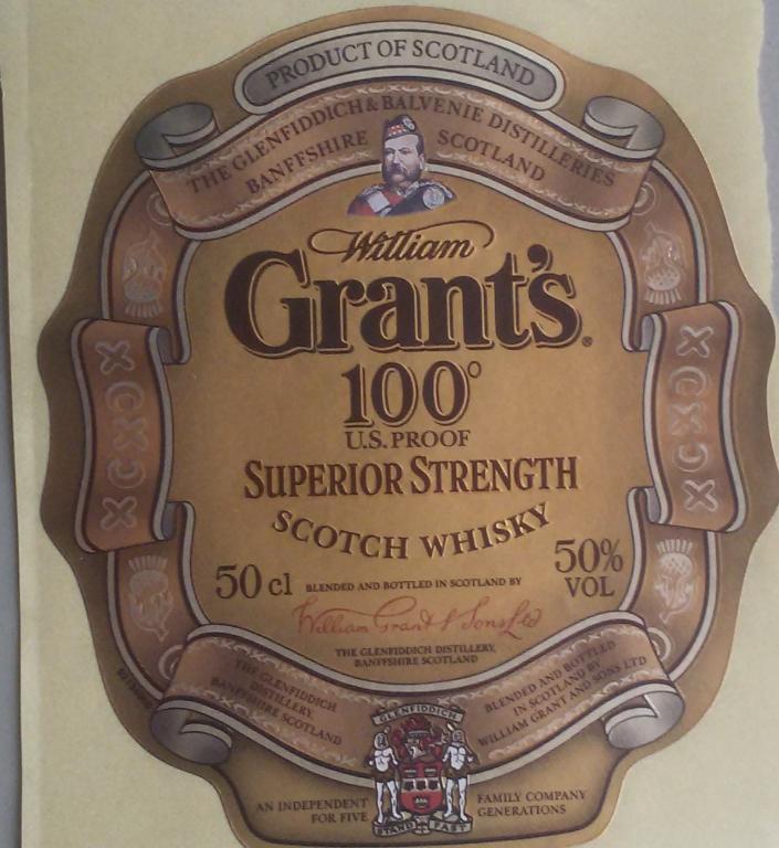 Виски "Grant's" SS (Шотландия) 2001 г.  самокл. не использовалась UNC