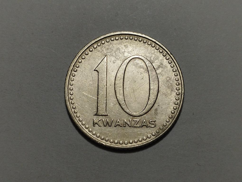 Ангола 10 кванз 1977 года