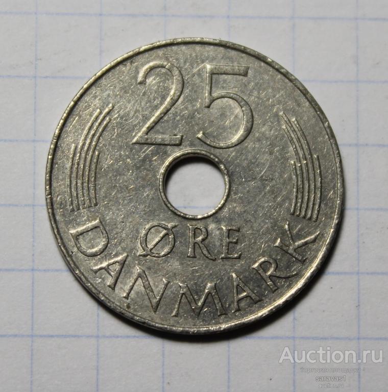 Дания 25  эре 1975 SB км#861.