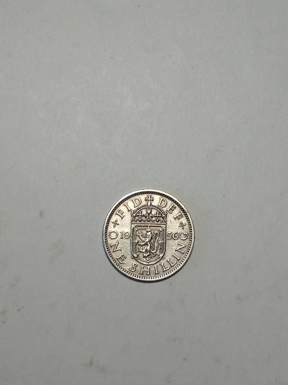 Великобритания 1 шиллинг 1956 год Елизавета II. Шотландский.