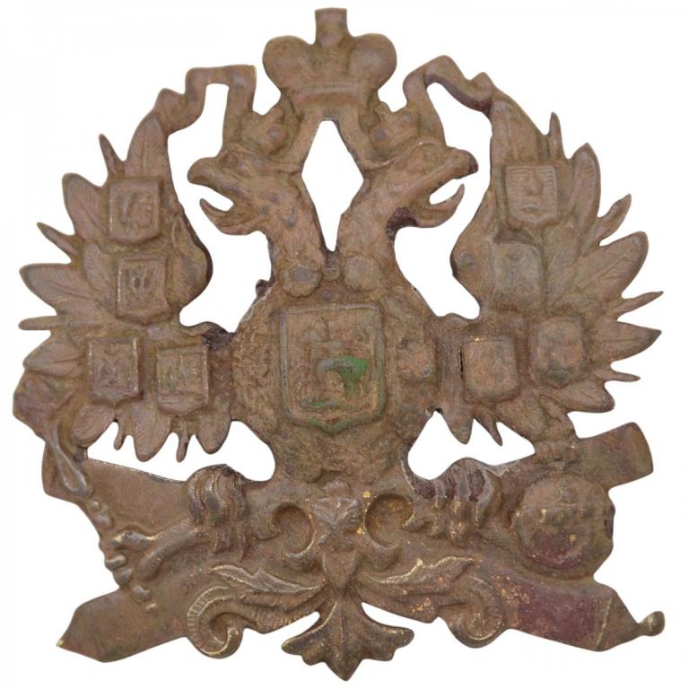 Кокарда на барашковую шапку нижних чинов РИА обр. 1882 года (97494)