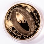 10 долларов 2003 год."Властелин колец - Кольцо Всевластия".Нов. Зеландия.Золото 917 пр Вес 39,94#101